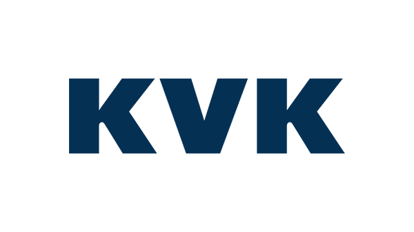 Logo Nederlandse Kamer van Koophandel - KVK op transparante achtergrond - 600 * 337 pixels
